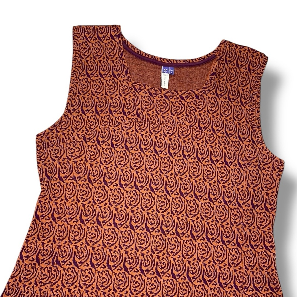 Ibex Vibrant Orange and Purple Mini Dress